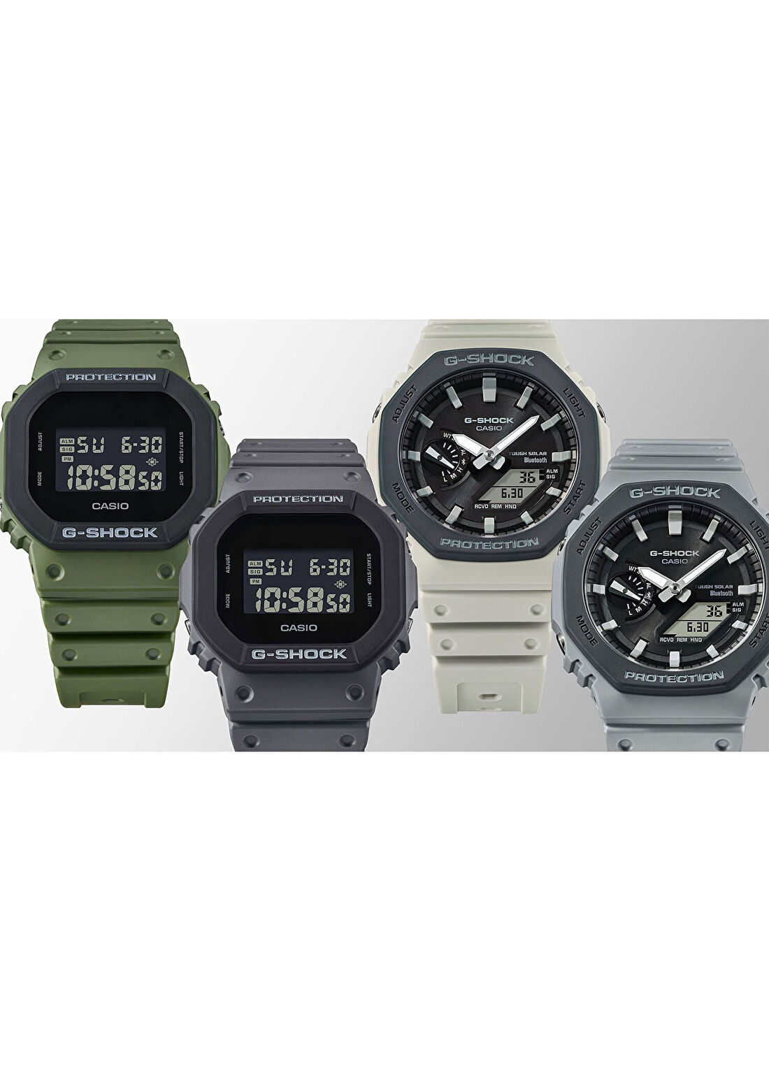 Casio G-Shock GA-B2100LUU-5ADR Krem Silikon Erkek Kol Saati görsel 3