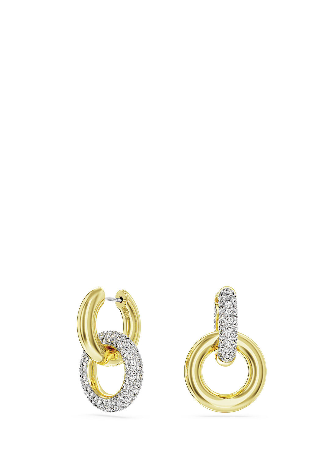 Swarovski Dextera Pe Hoop Interlinked Cre Gos Kadın Küpe