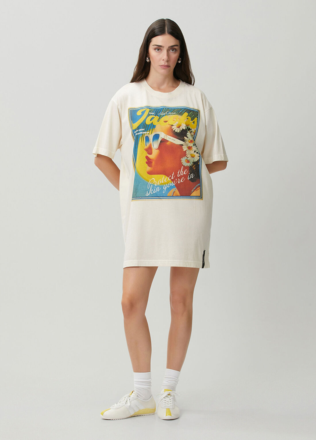 Marc Jacobs Sun Poster Big Beyaz T-shirt