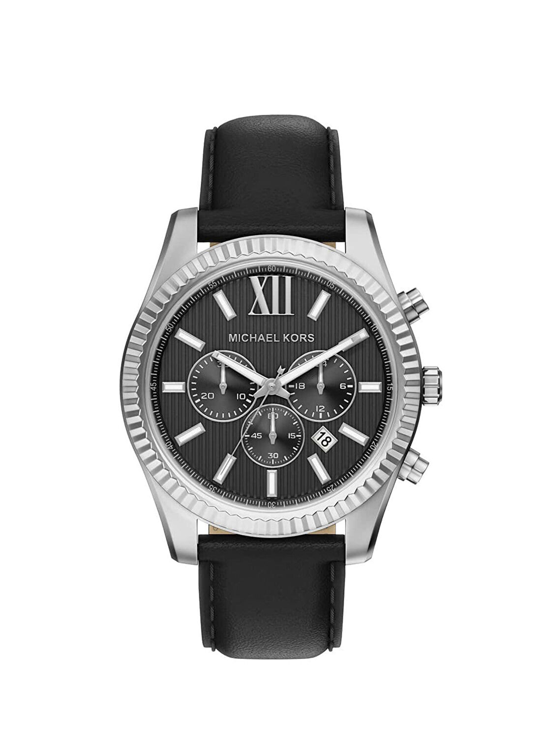Michael Kors MK9256 Siyah Deri Erkek Kol Saati