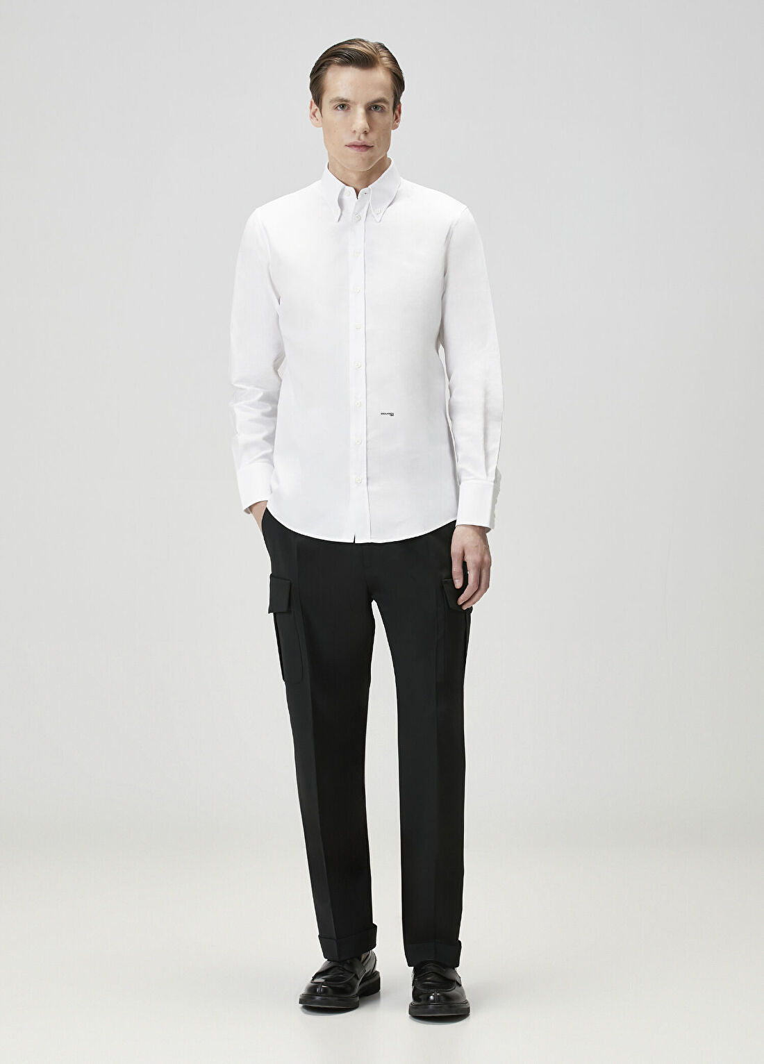 Dsquared2 Tropical Straight Siyah Yün Kargo Pantolon