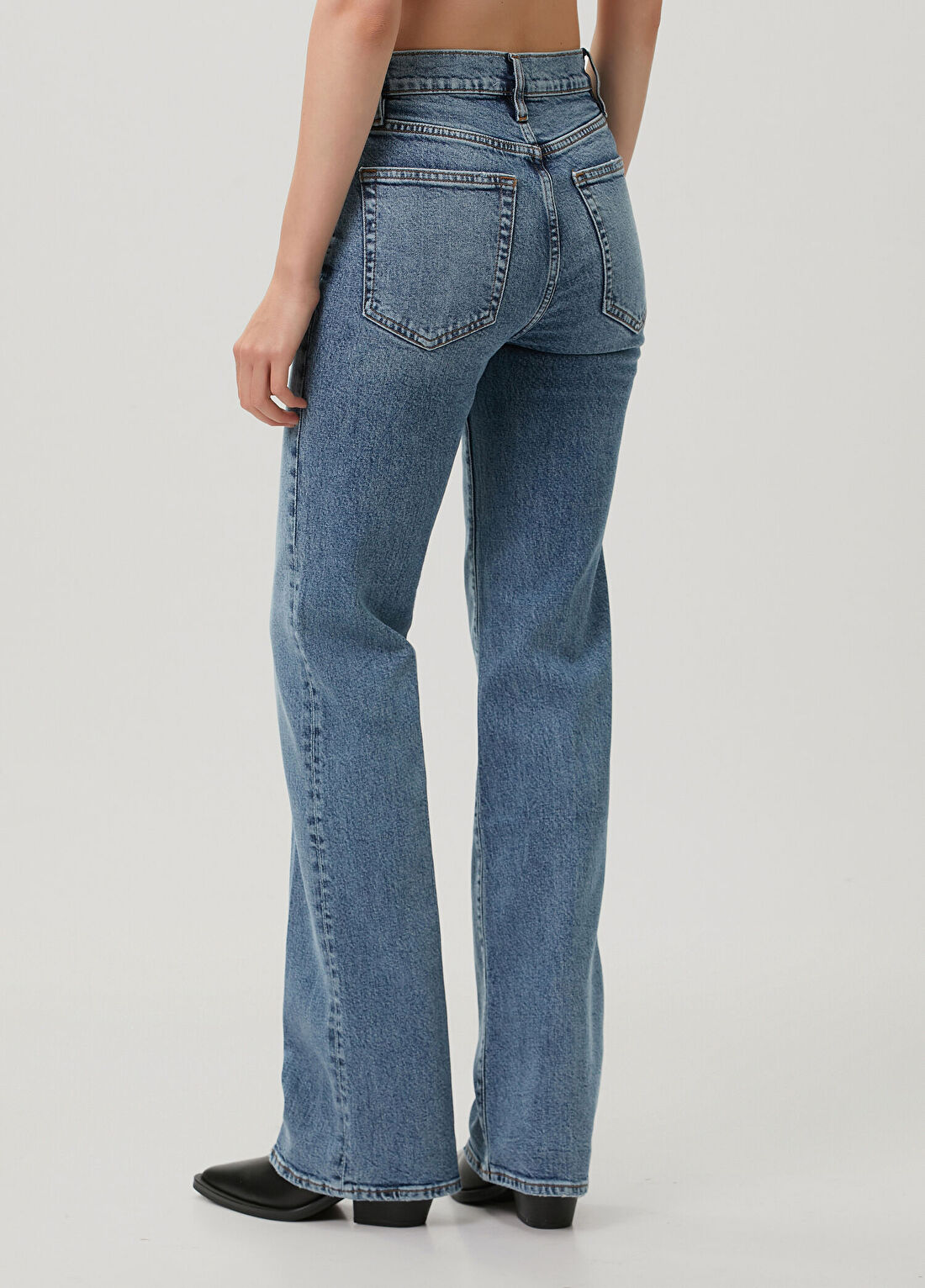 Frame Denim The Arrow Mavi Jean Pantolon görsel 4