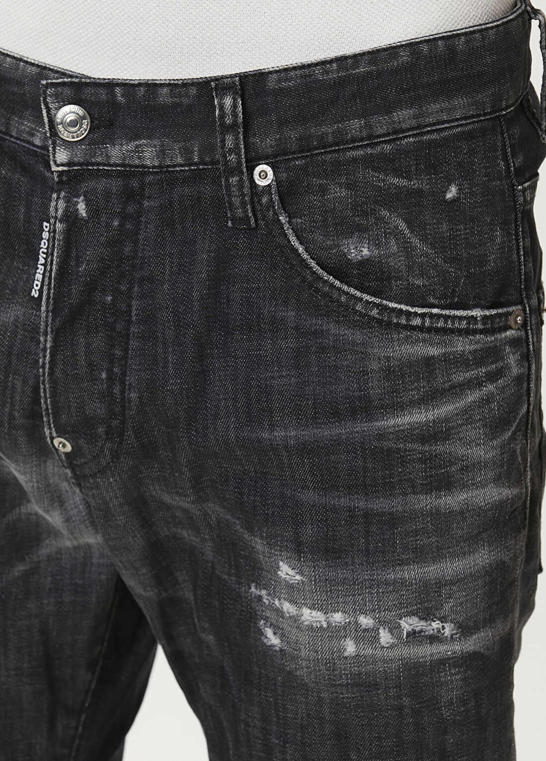 Dsquared2 Skater Siyah Jean Pantolon görsel 3