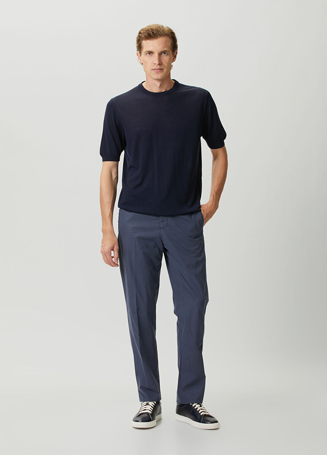 Kiton Petrol Pantolon görsel 2