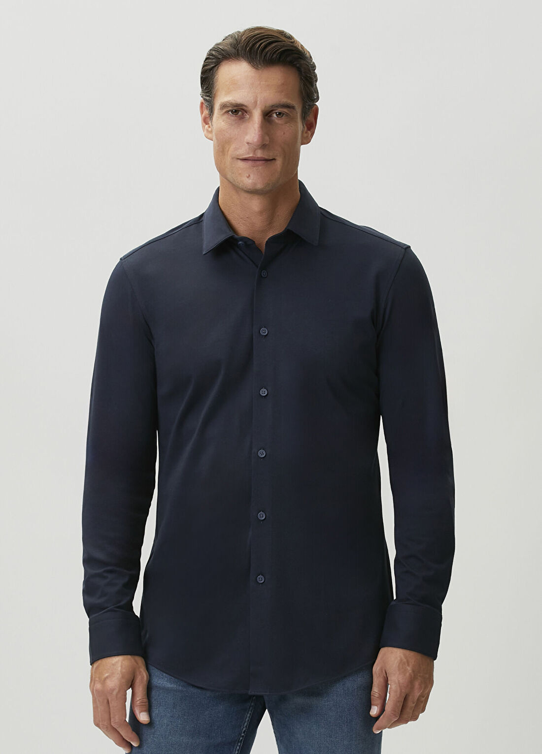 Boss Slim Fit Koyu Lacivert Gömlek