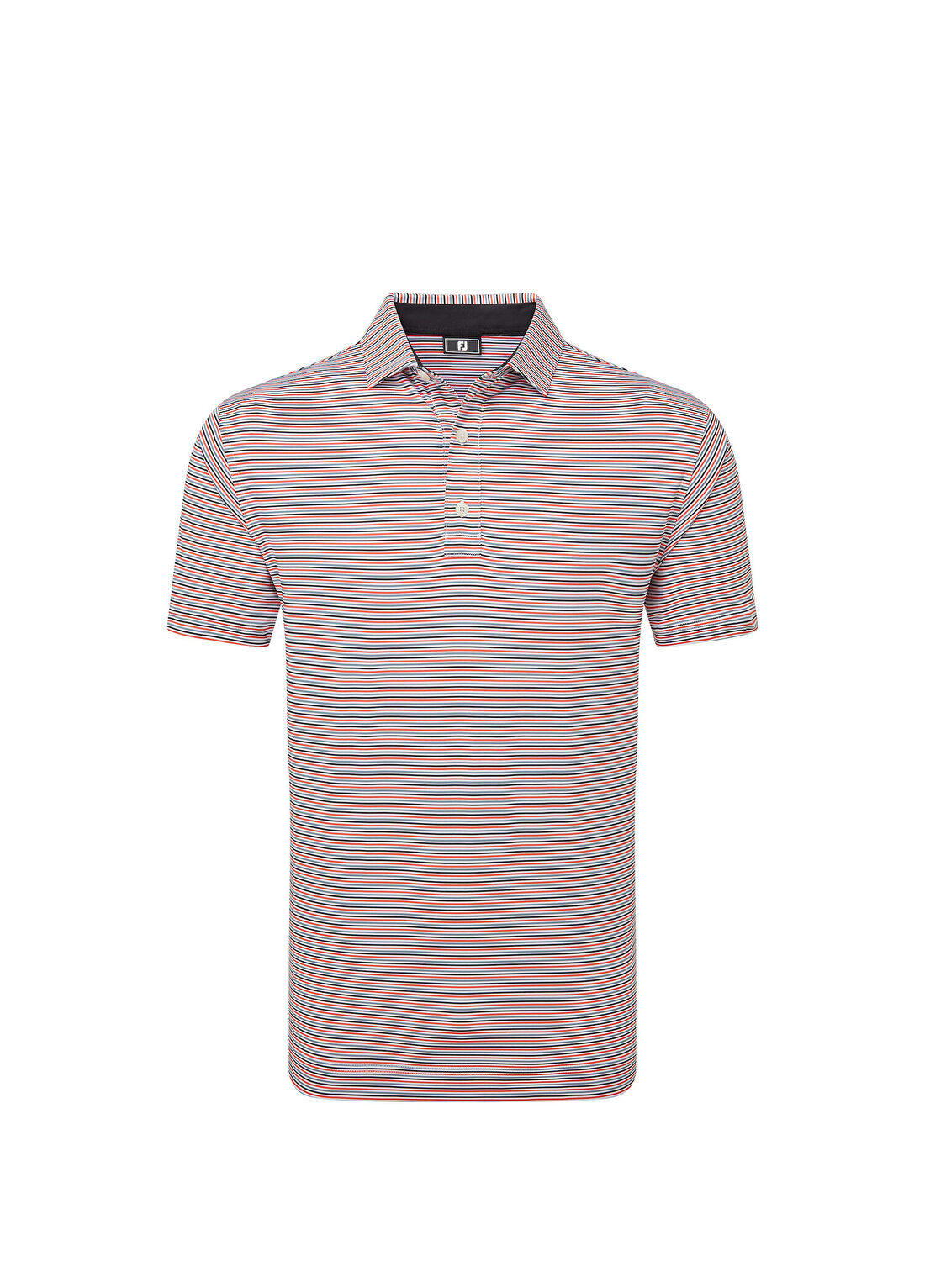 FootJoy Balance Stripe Lisle Renkli Erkek Golf T-Shirt