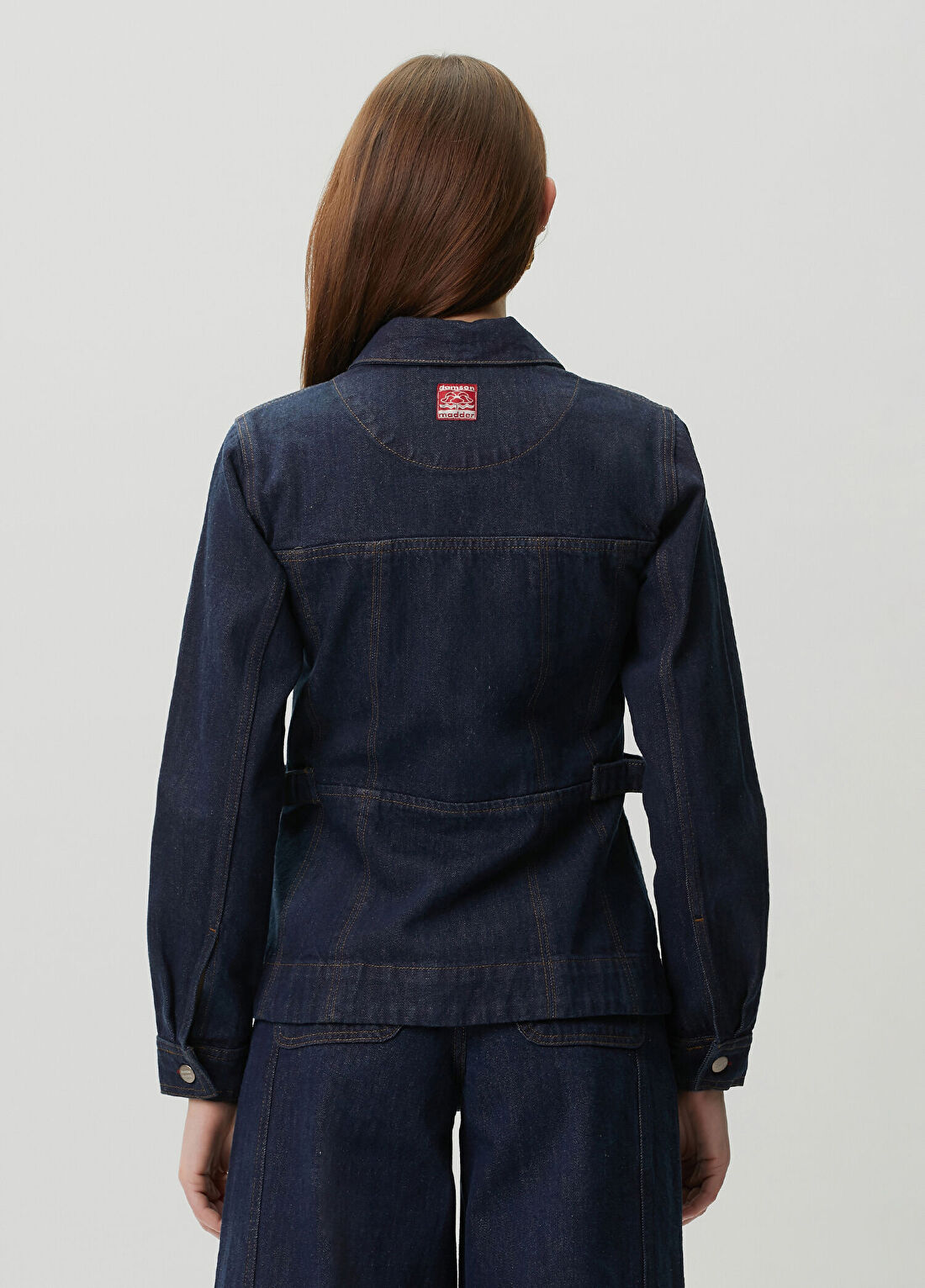 Damson Madder Darbie Lacivert Denim Gömlek görsel 4