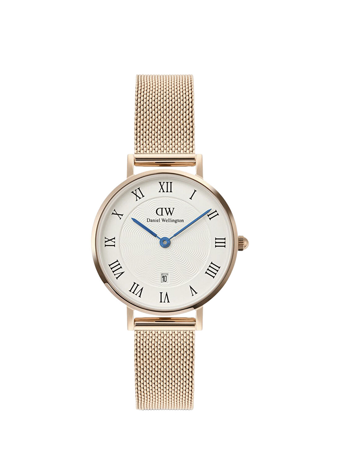 Daniel Wellington Petite 28 Roman Numerals Date Melrose White RG DW00600856 Rose Gold Çelik Kadın Kol Saati