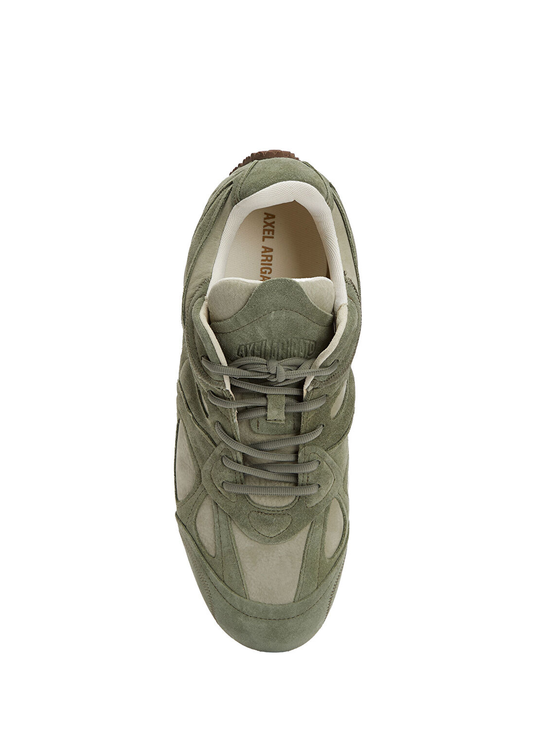 Axel Arigato Slow Runner Yeşil Erkek Süet Sneaker görsel 4