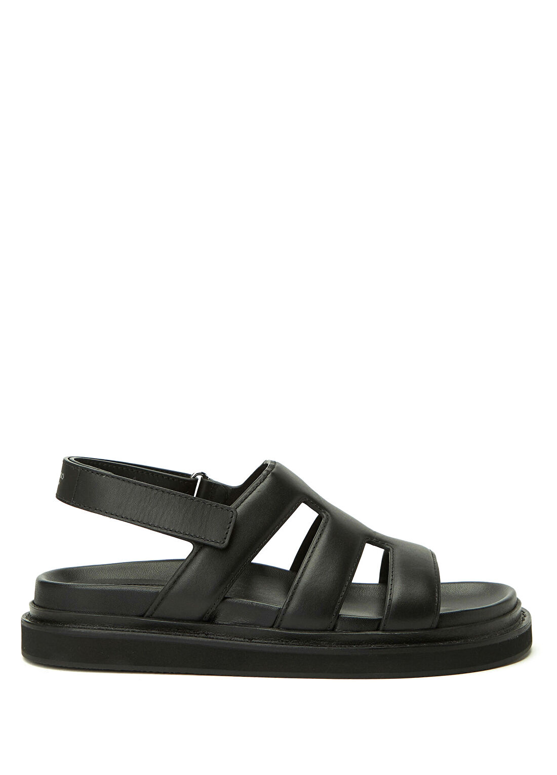 Jimmy Choo Siyah Erkek Deri Sandalet