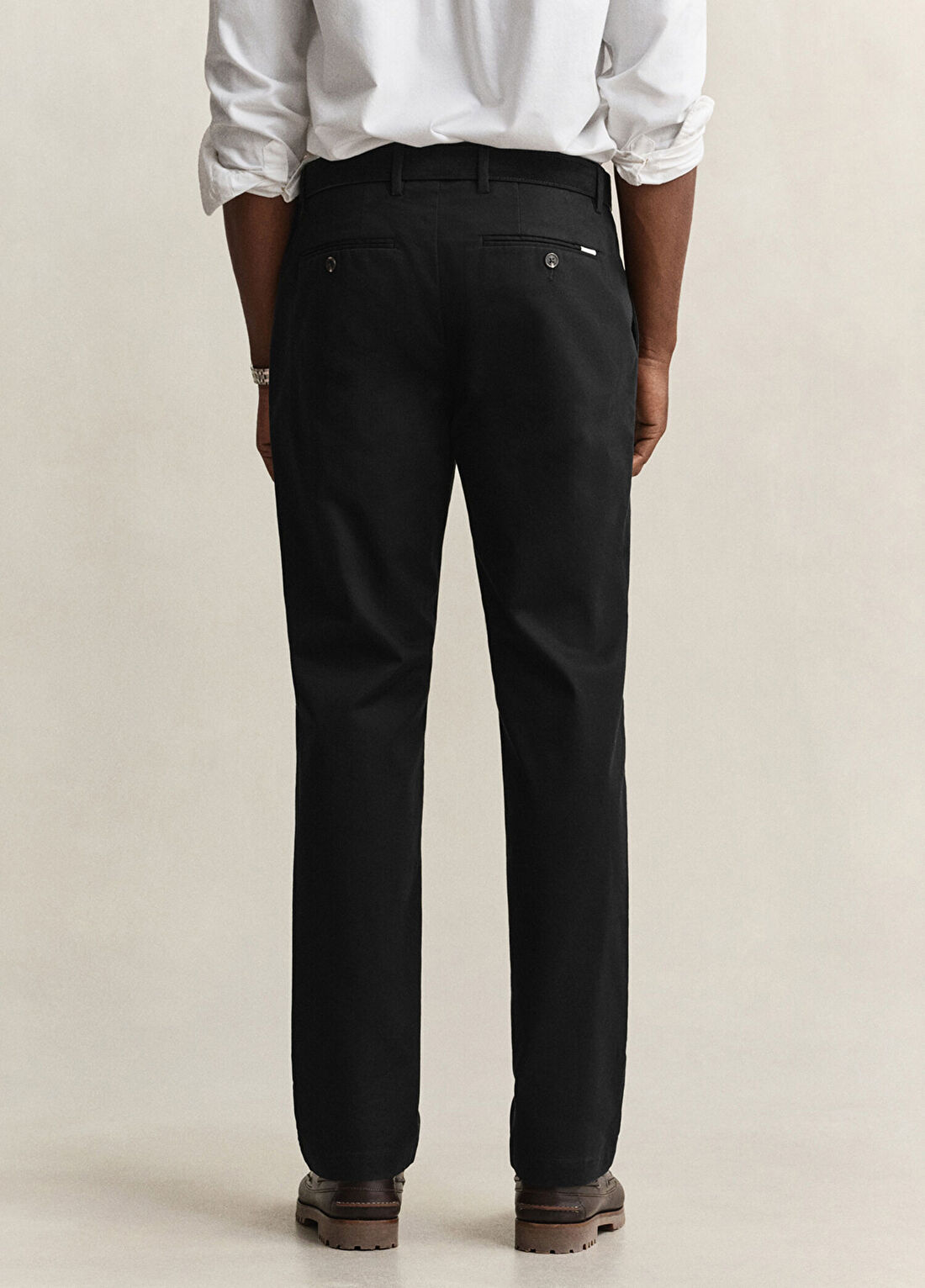 Gant Siyah Pamuklu Regular Fit Erkek Chino Pantolon görsel 2