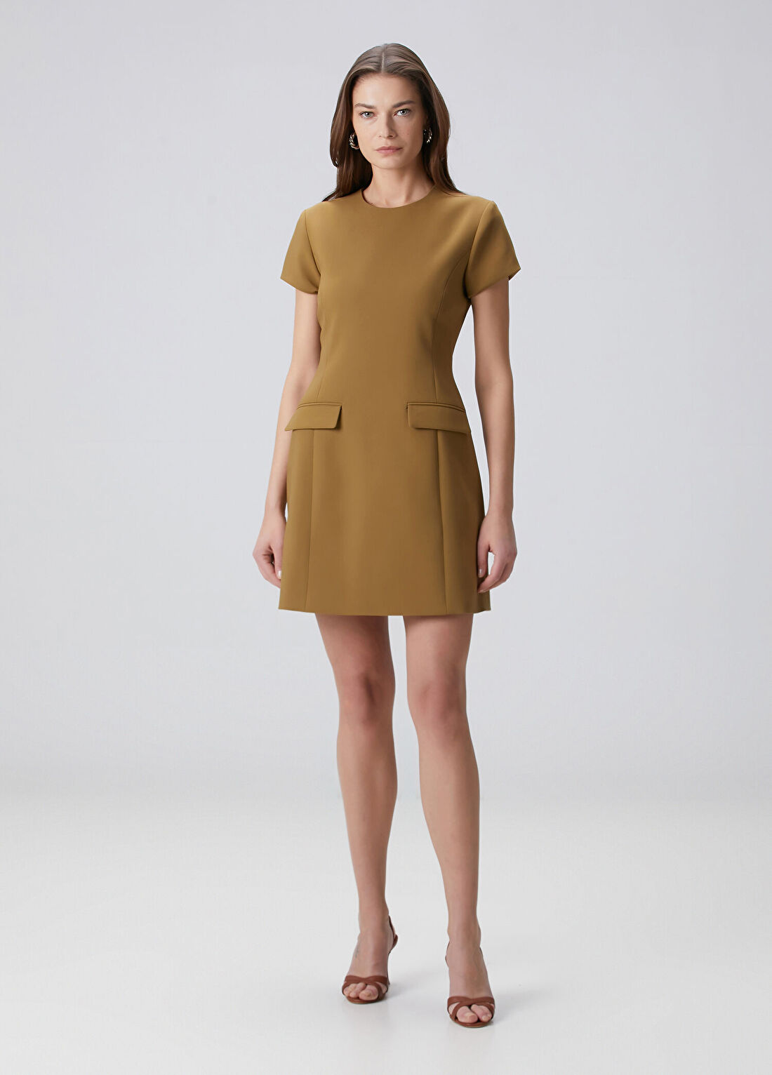 Beymen Collection Haki Basic Mini Elbise