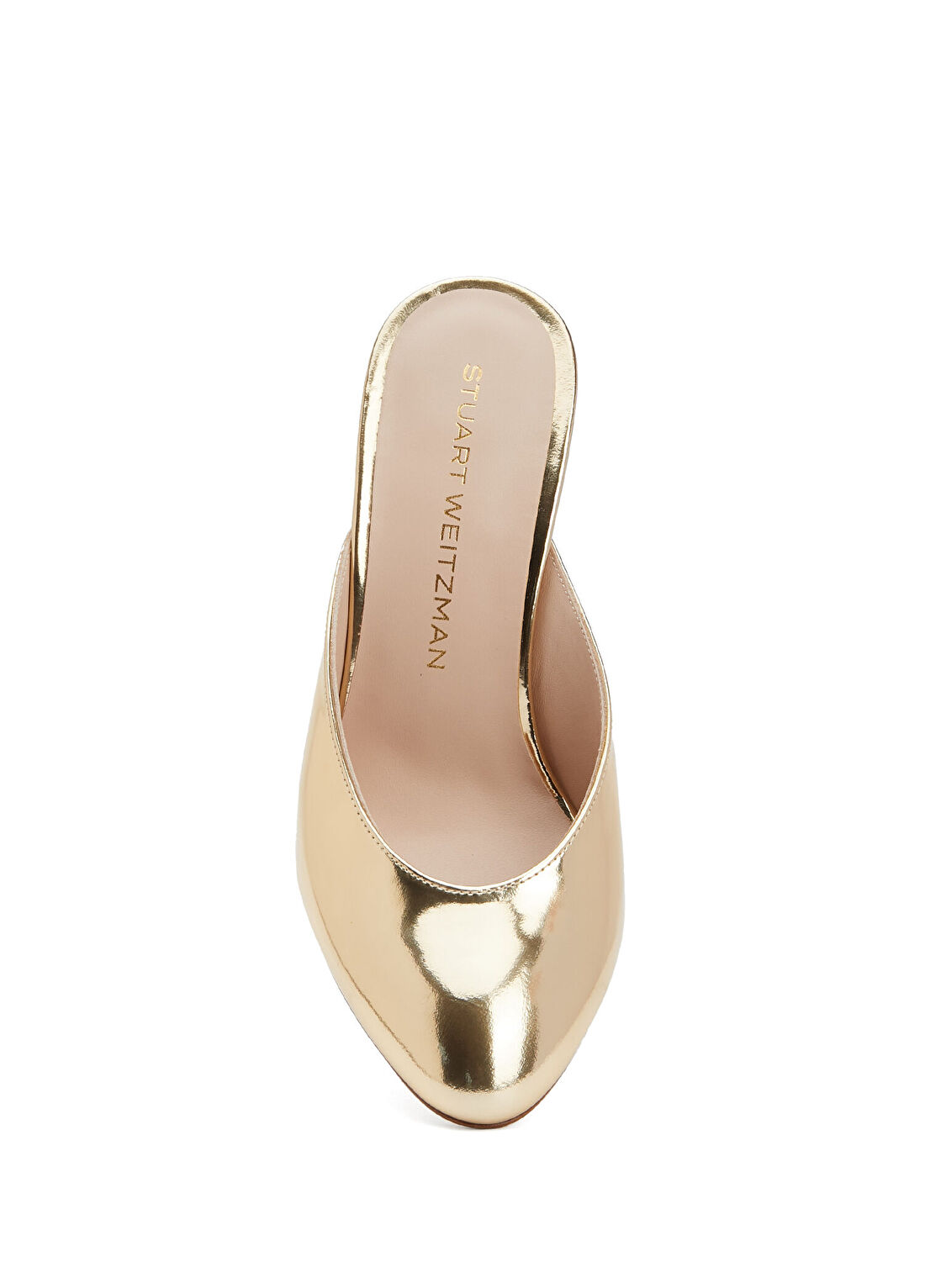 Stuart Weitzman Madison Gold Kadın Terlik görsel 4