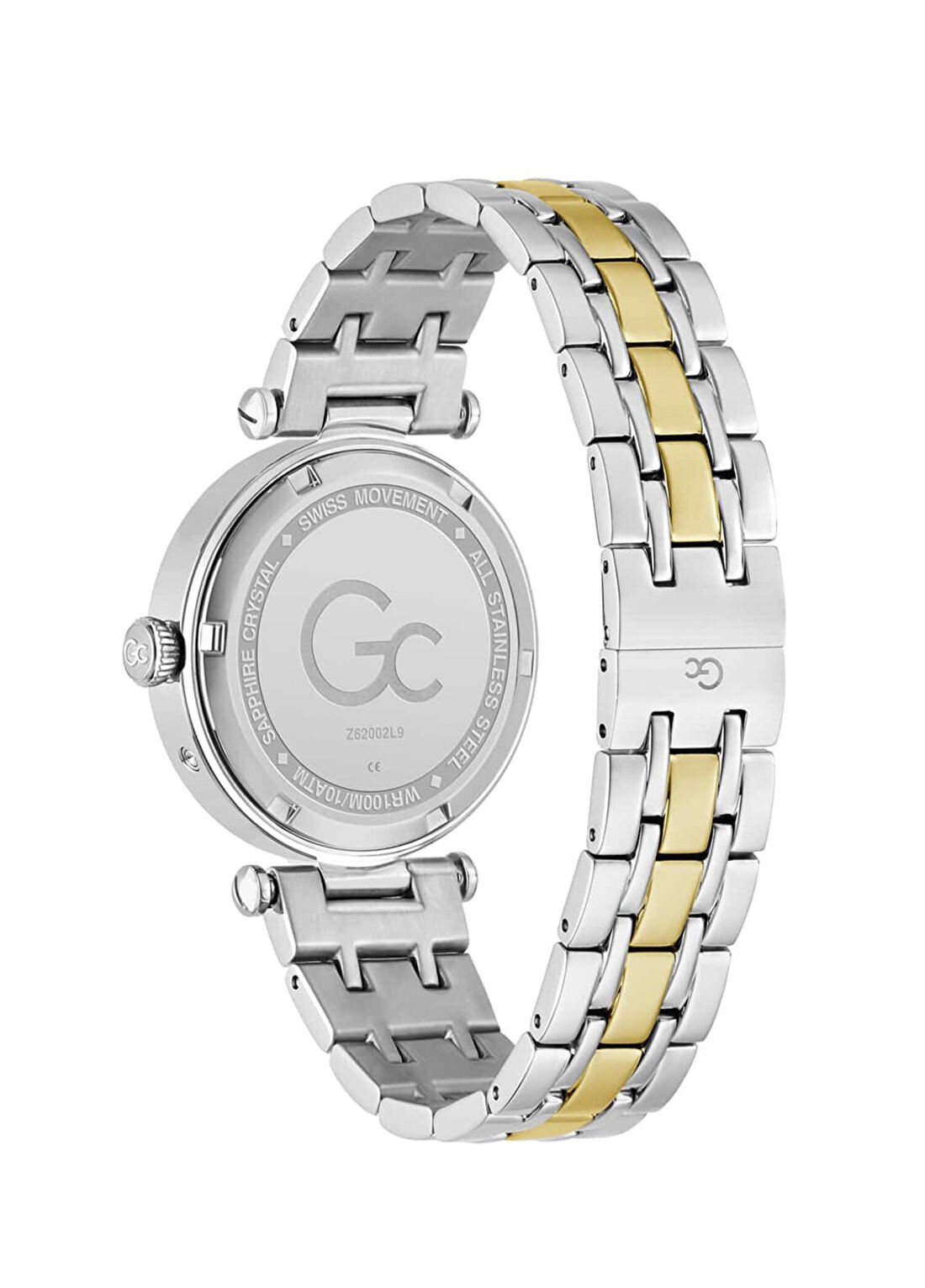GCZ62002L9 TopChic Altın Rengi Metalik Gri Çelik Kadın Kol Saati görsel 3