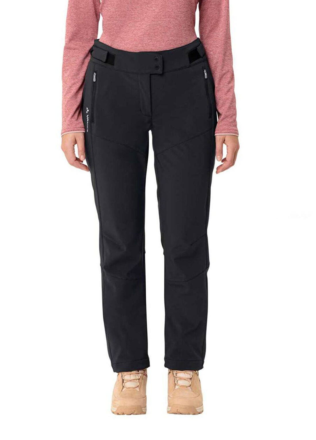 Vaude Elope Softshell Siyah Kadın Spor Pantolon 46342 görsel 4