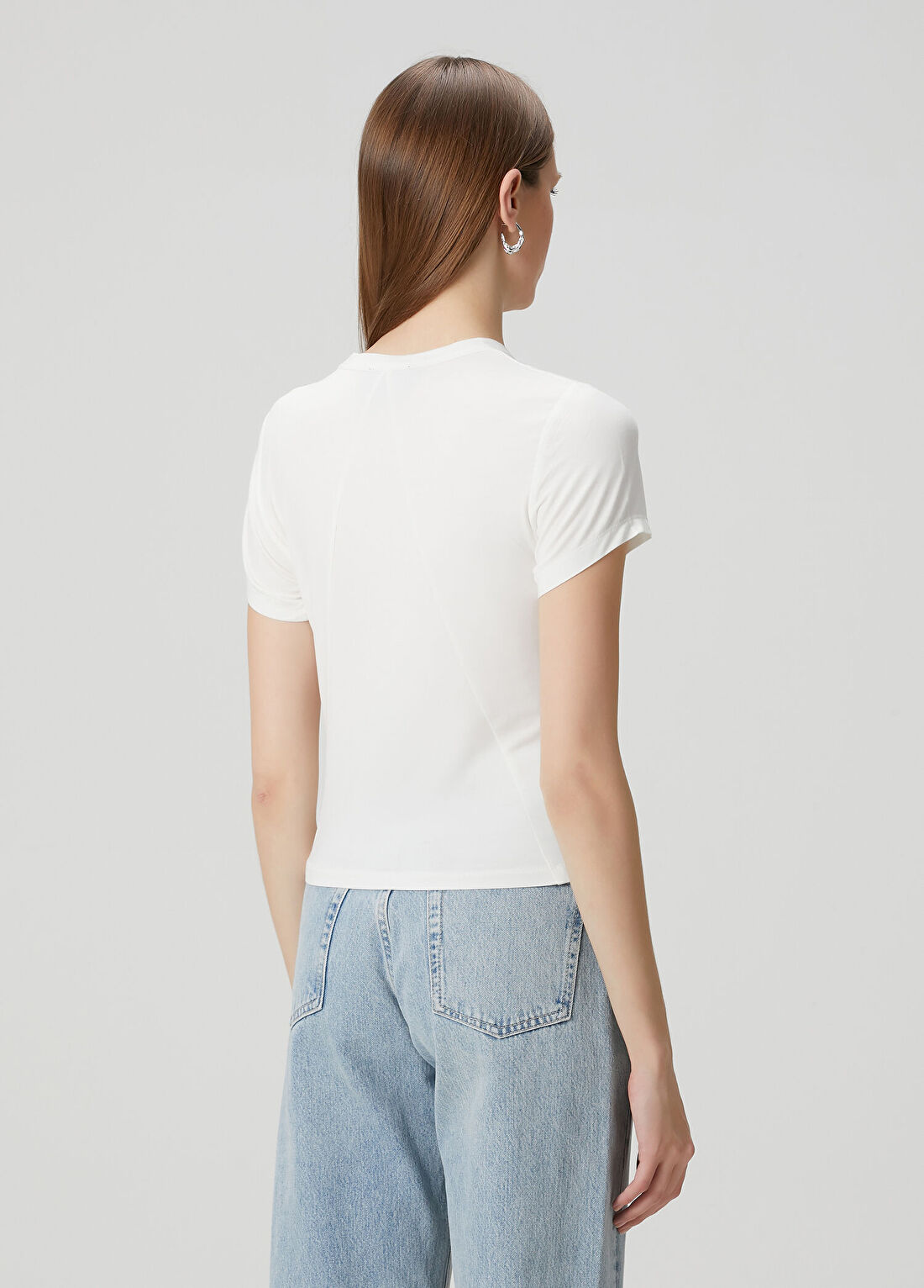 Rag&Bone Luca Beyaz T-shirt görsel 4