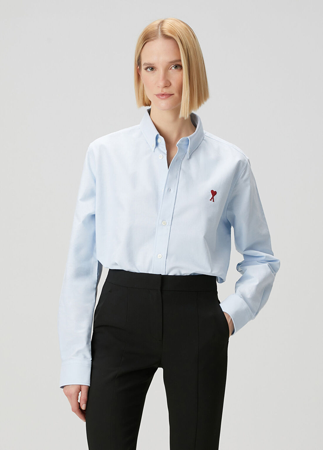 Ami Paris Classic Fit Mavi Gömlek