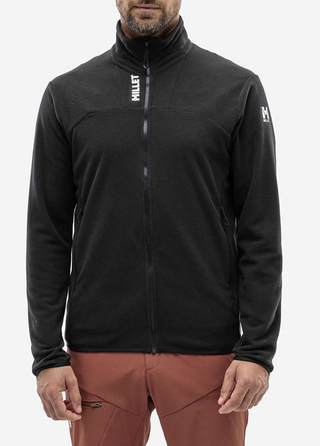 Millet Ubic LGRID Polartec® Siyah Erkek Spor Ceket MIV10448 görsel 2