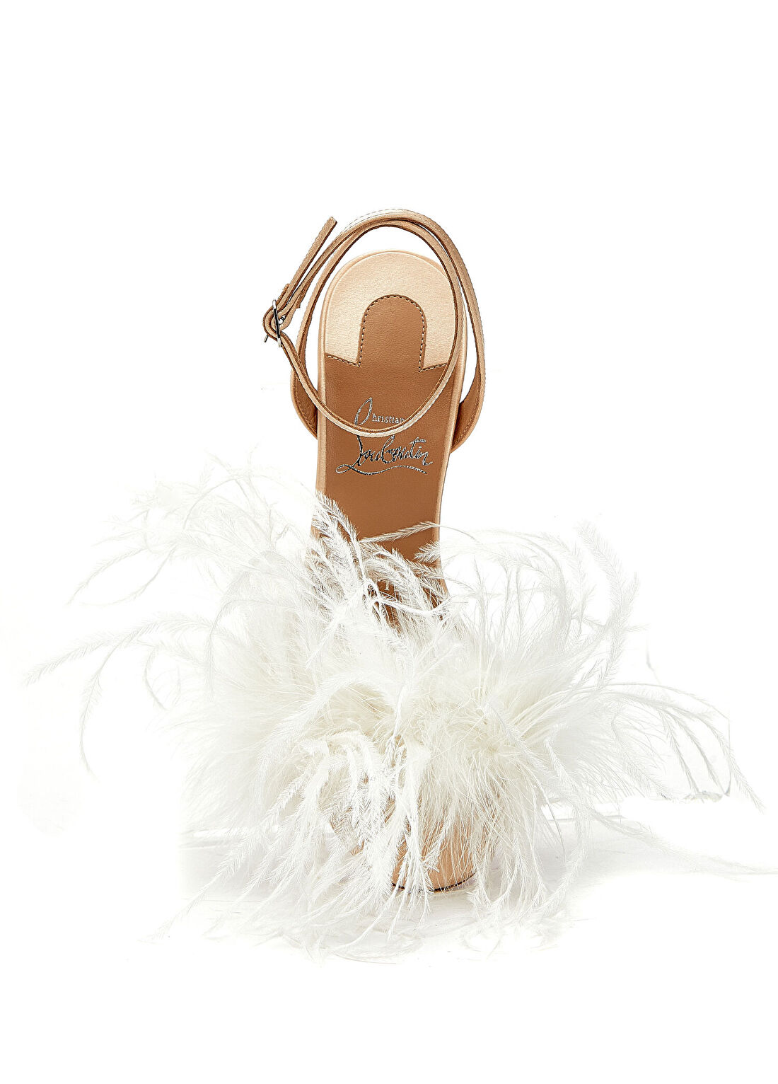 Christian Louboutin Miss Tüy Detaylı Kadın İpek Sandalet görsel 4