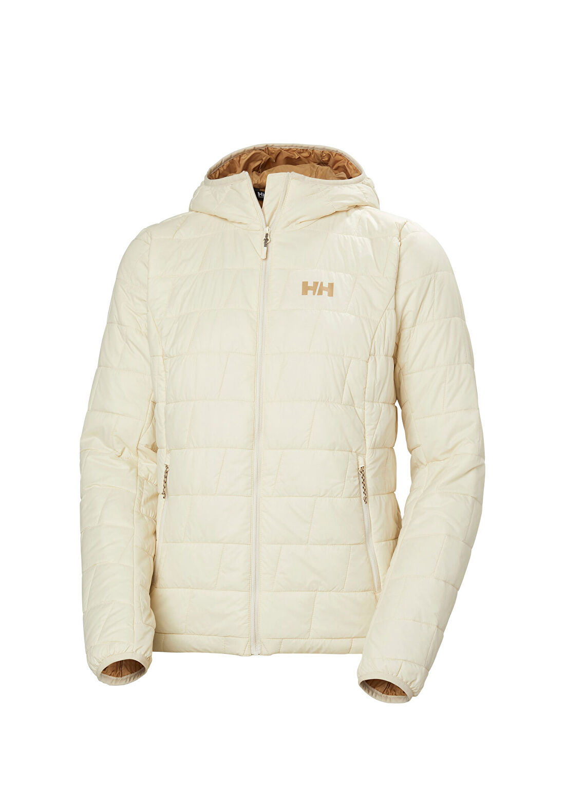 Helly Hansen W Lifaloft Dolgulu Kapüşonlu Cream Kadın Mont