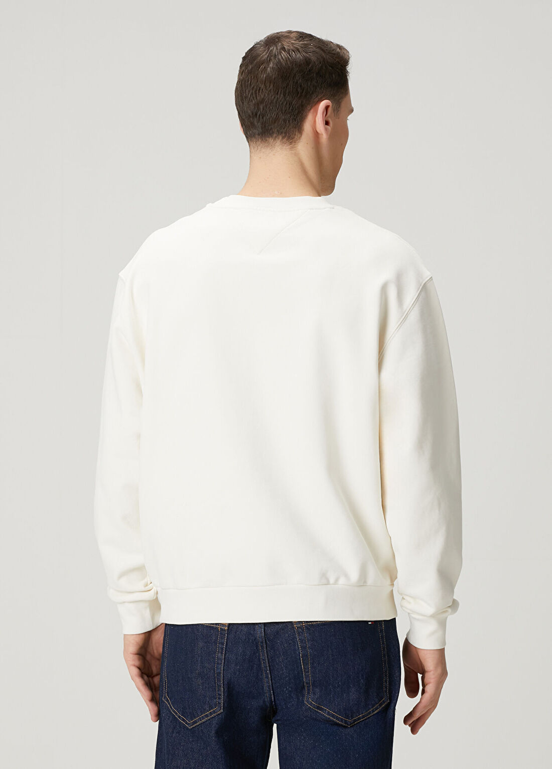 Tommy Hilfiger Sarı Logo Nakışlı Sweatshirt görsel 4