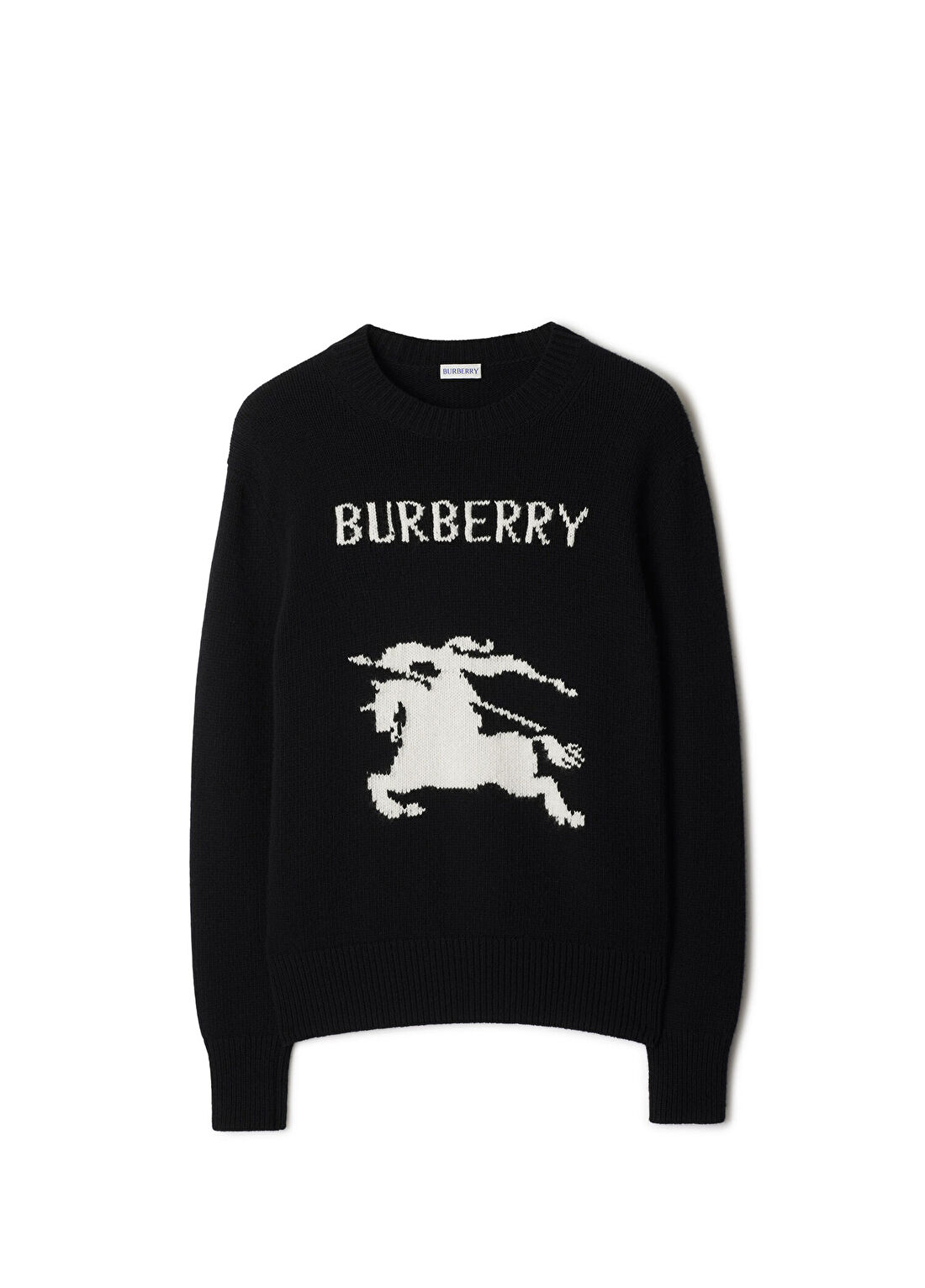 Burberry Pai Siyah Kaşmir Yün Erkek Kazak