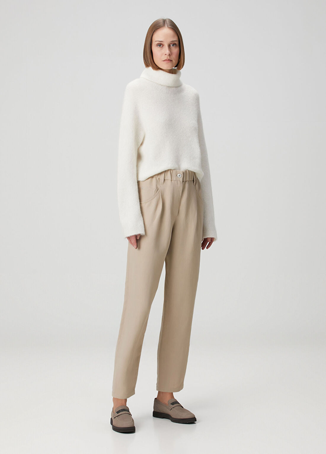 Brunello Cucinelli Bej Pantolon