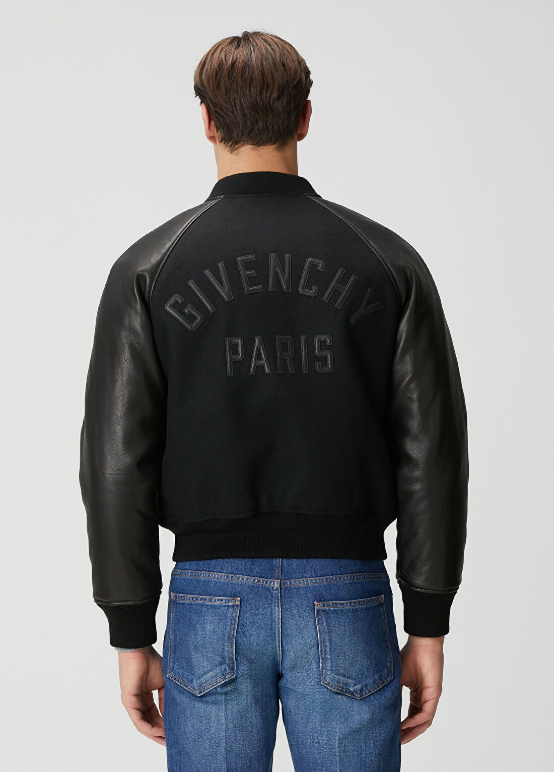 Givenchy Siyah Yün Bomber Ceket görsel 4