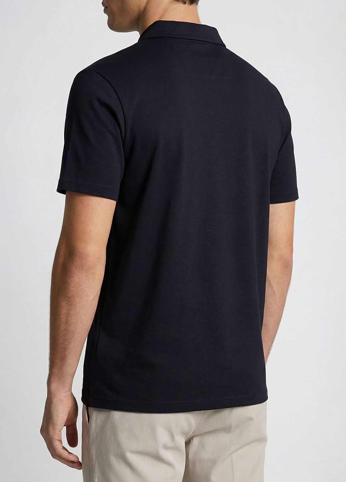 Network Lacivert Polo Yaka Fermuarlı Sweatshirt görsel 3