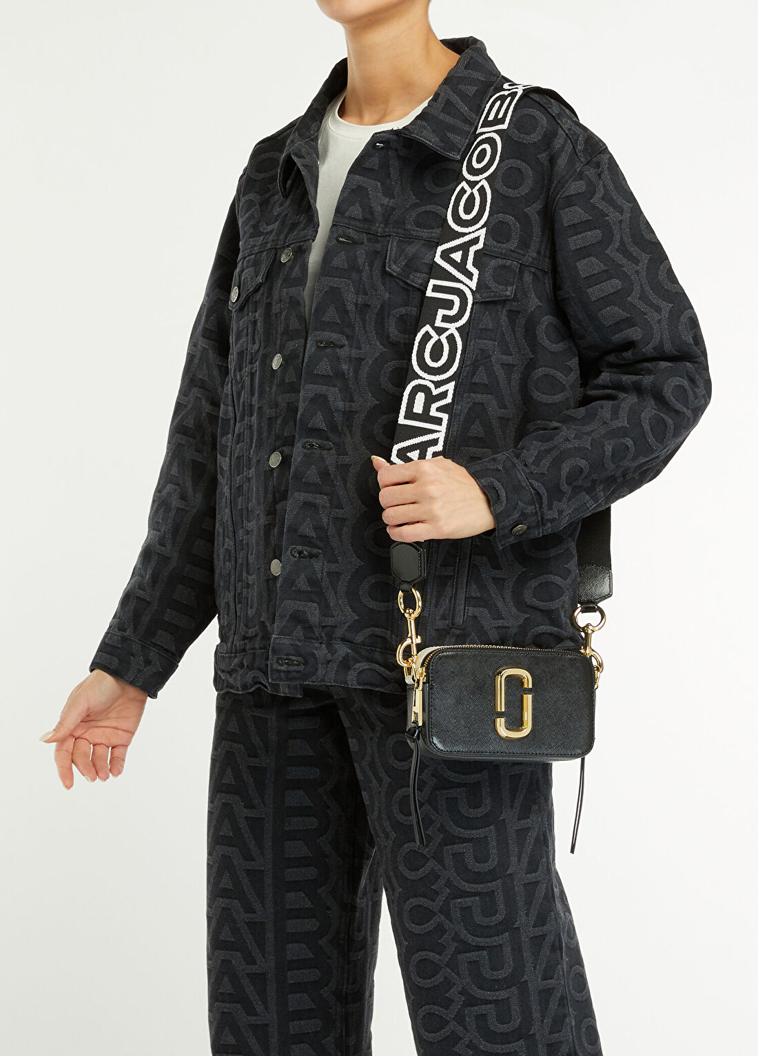 Marc Jacobs The Snapshot Siyah Kadın Deri Çanta görsel 2
