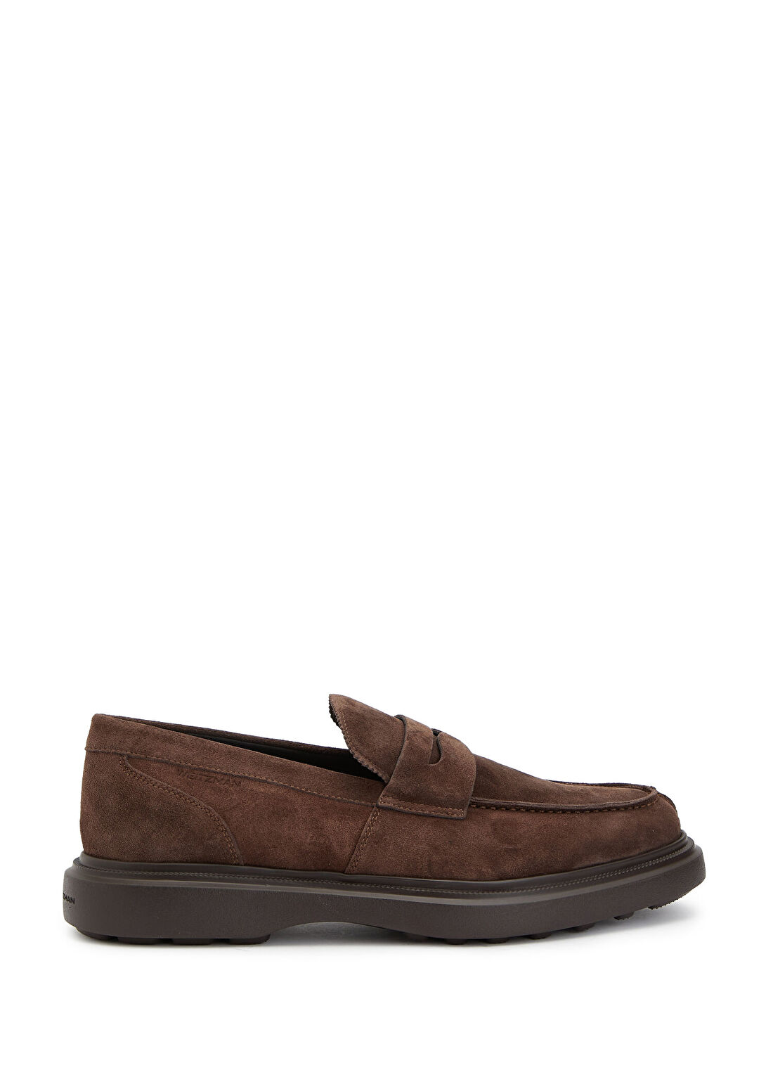 Stuart Weitzman Kahverengi Erkek Süet Loafer