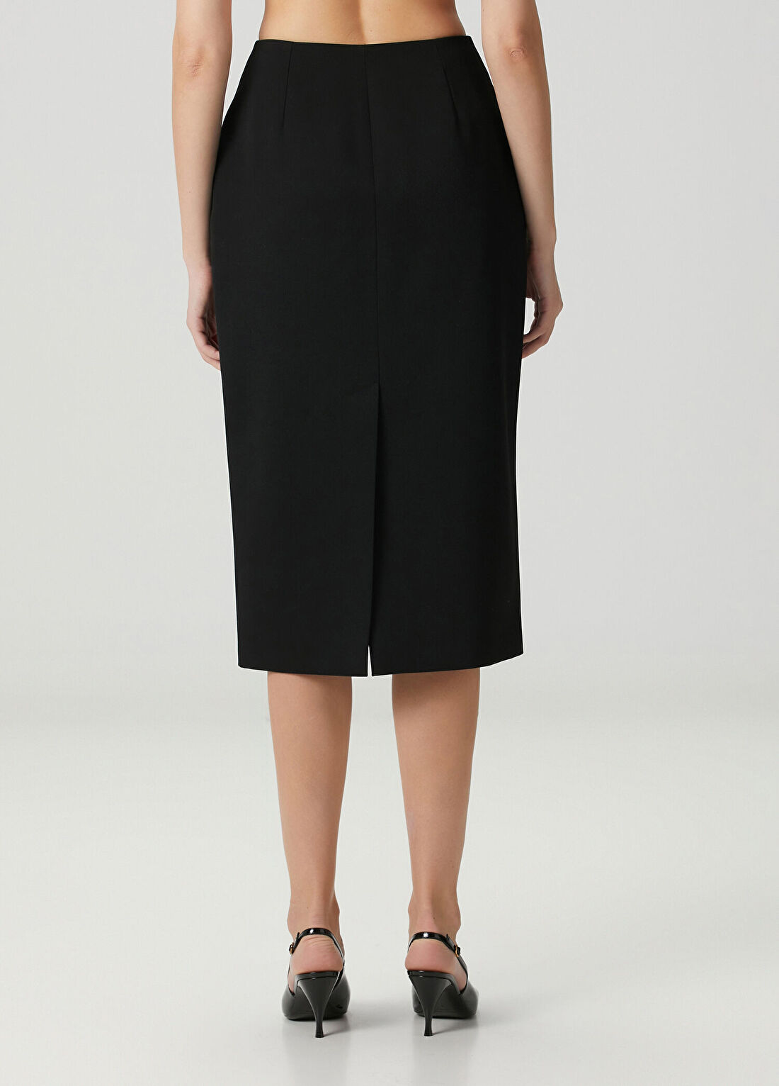 Givenchy Siyah Midi Yün Etek görsel 4