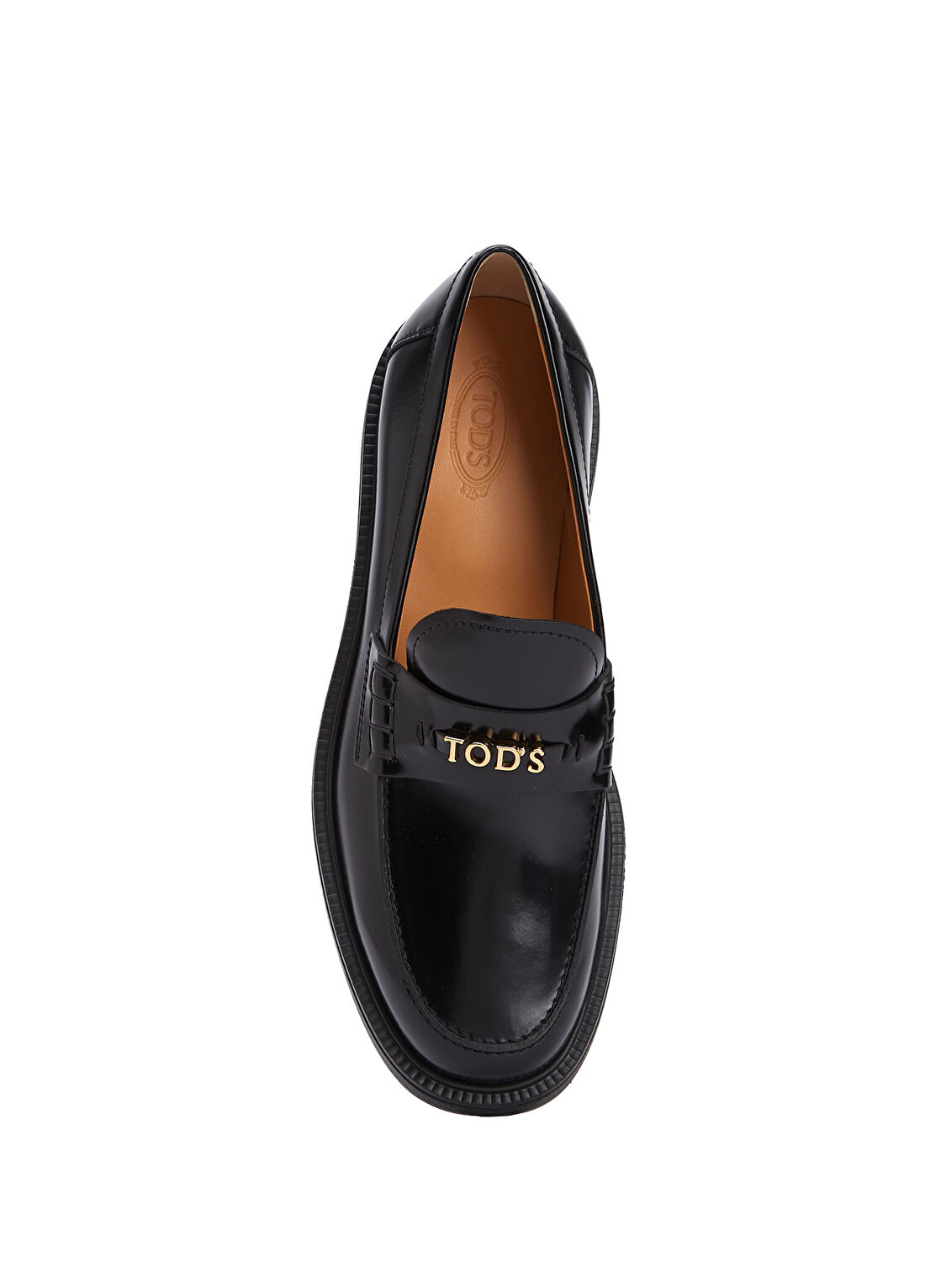 Tod's 20L Siyah Kadın Deri Loafer görsel 4