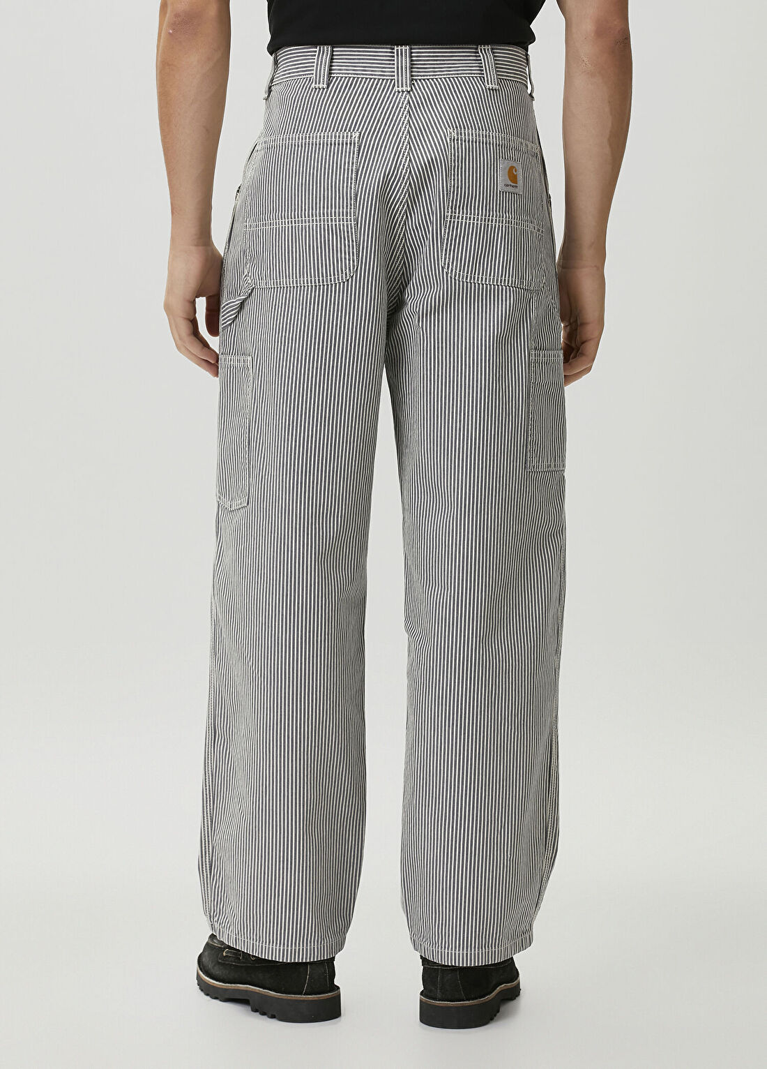 Carhartt WIP Mercer Mavi Beyaz Çizgi Desenli Pantolon görsel 3