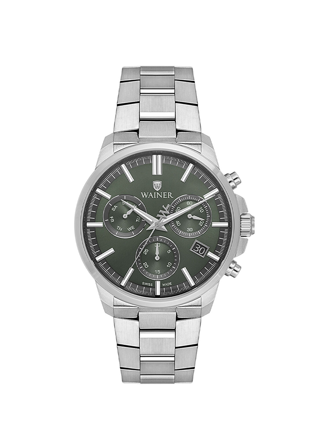 Wainer WA.16200-C Gümüş Çelik Erkek Kol Saati