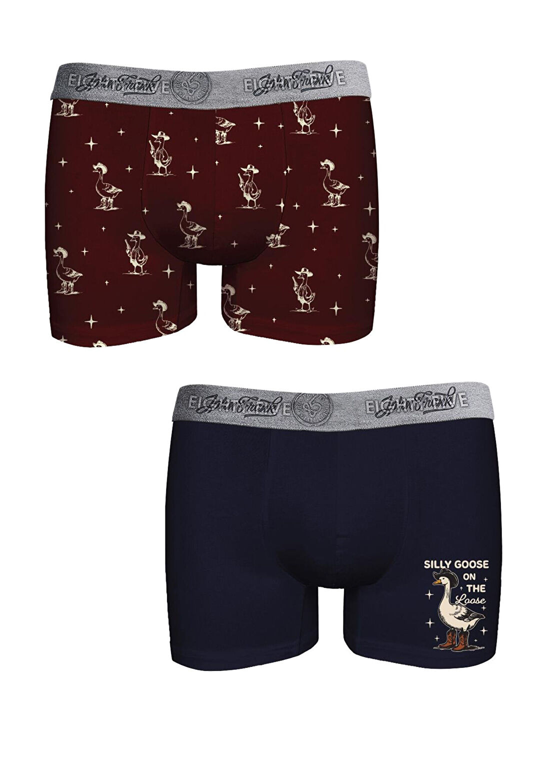 John Frank 2li Eighty Five Çok Renkli Boxer Seti