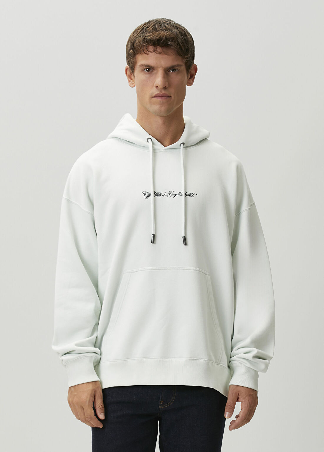 Off-White Beyaz Kapüşonlu Sweatshirt görsel 2