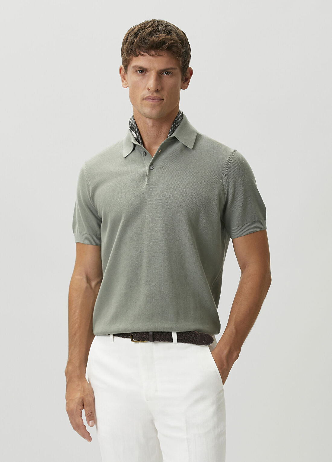 Dunhill Yeşil Polo Yaka Triko