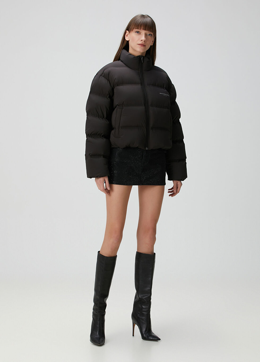 Alexander Wang Siyah Puffer Mont görsel 2