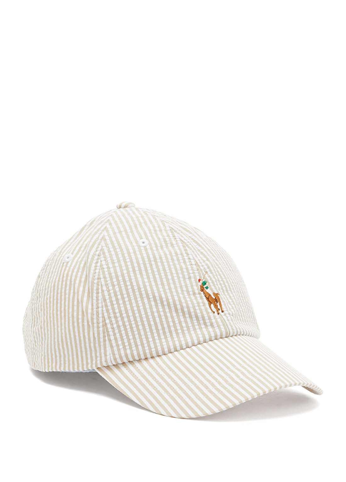 Polo Ralph Lauren Bej Çizgili Erkek Şapka