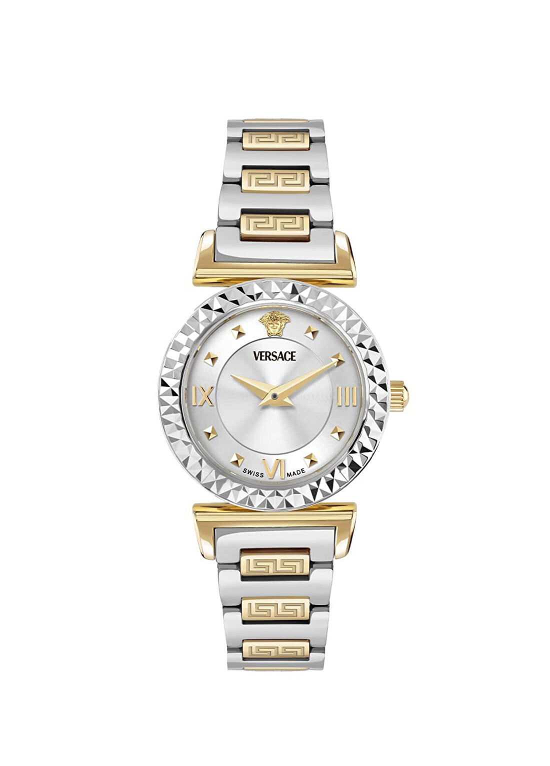 Versace VRSCVEGFA0525 Altın Rengi Metalik Gri Çelik Kadın Kol Saati