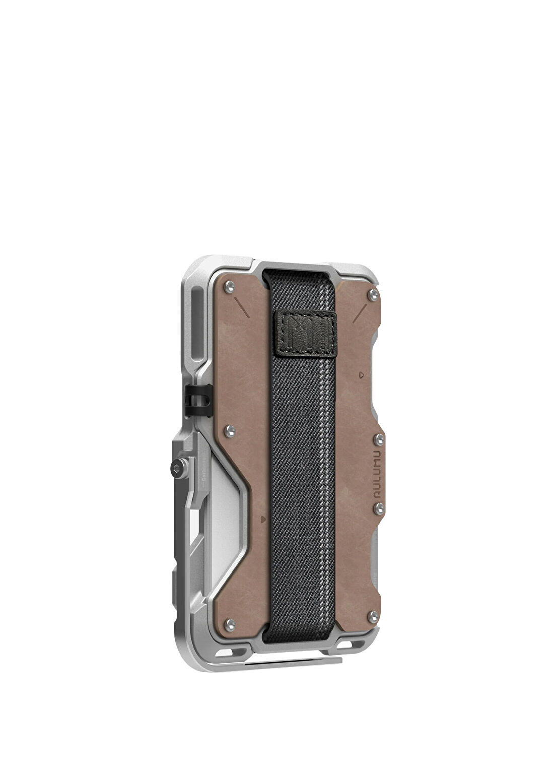 Aulumu Metal Deri G03 Çok Amaçlı MagSafe Özellikli Genuine Kartlık Manyetik Cüzdan görsel 2