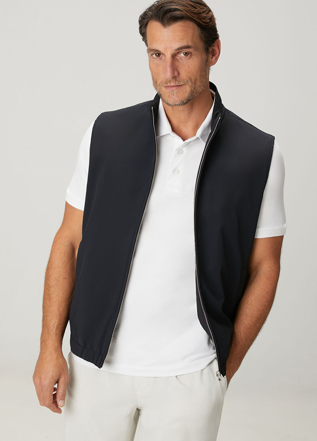 Beymen Collection Lacivert Çift Taraflı Yelek