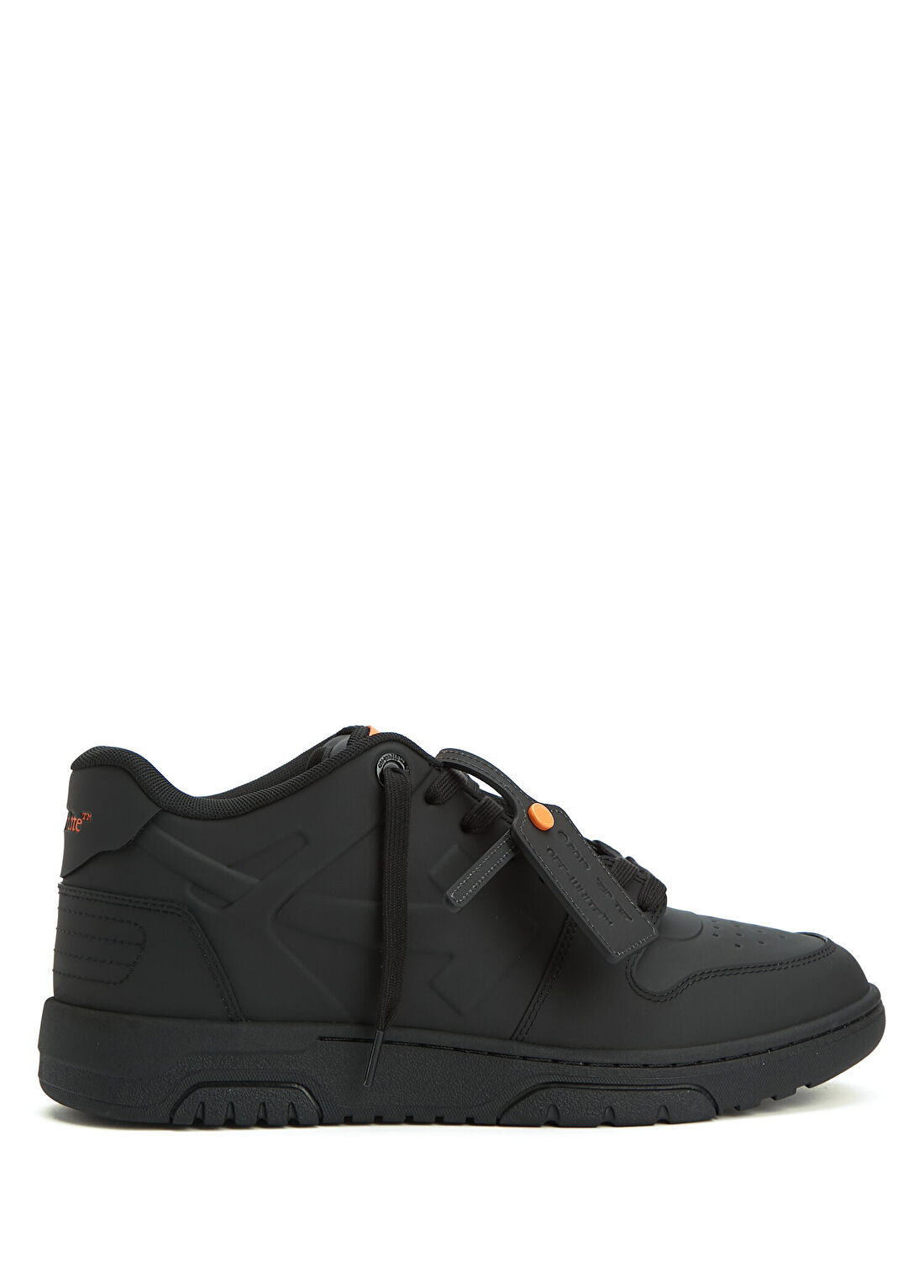 Off-White Out Of Office Siyah Erkek Deri Sneaker