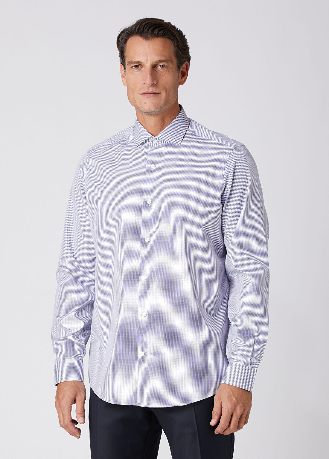 Beymen Collection Custom Fit Desenli Gömlek görsel 4