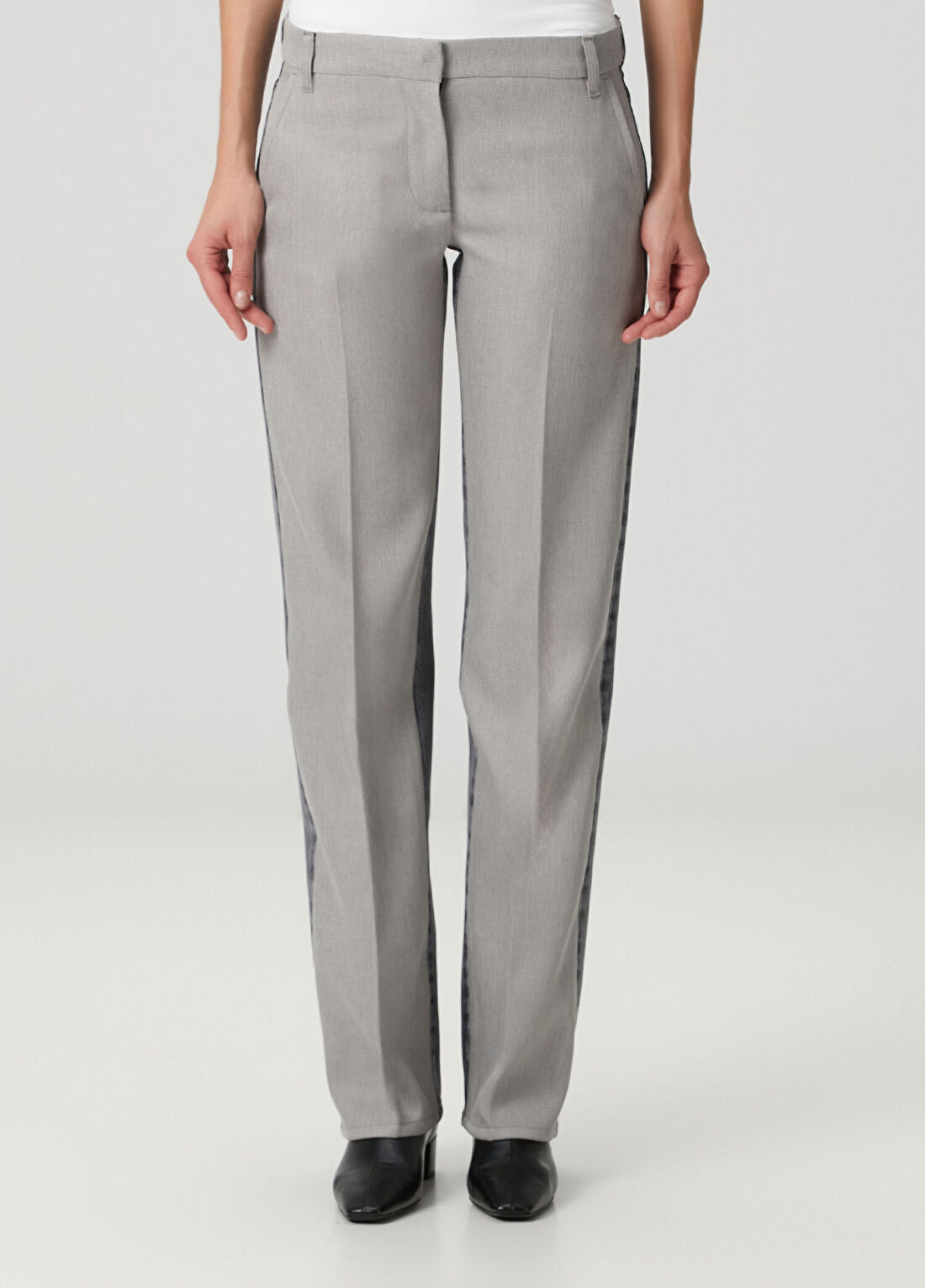 Stella McCartney Tailoring Gri Jean Pantolon görsel 2