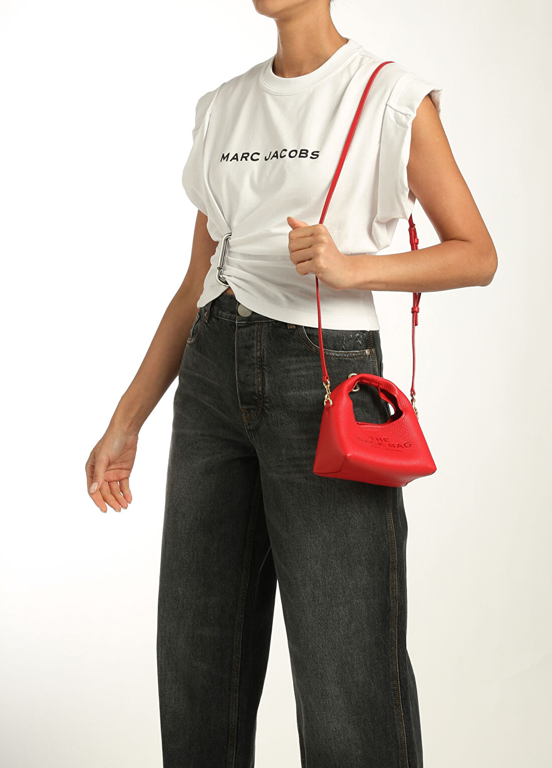 Marc Jacobs The Sack Kırmızı Kadın Deri Çanta görsel 2