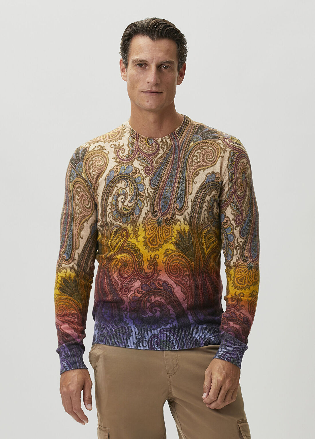 Etro Colorblocked Yün Triko