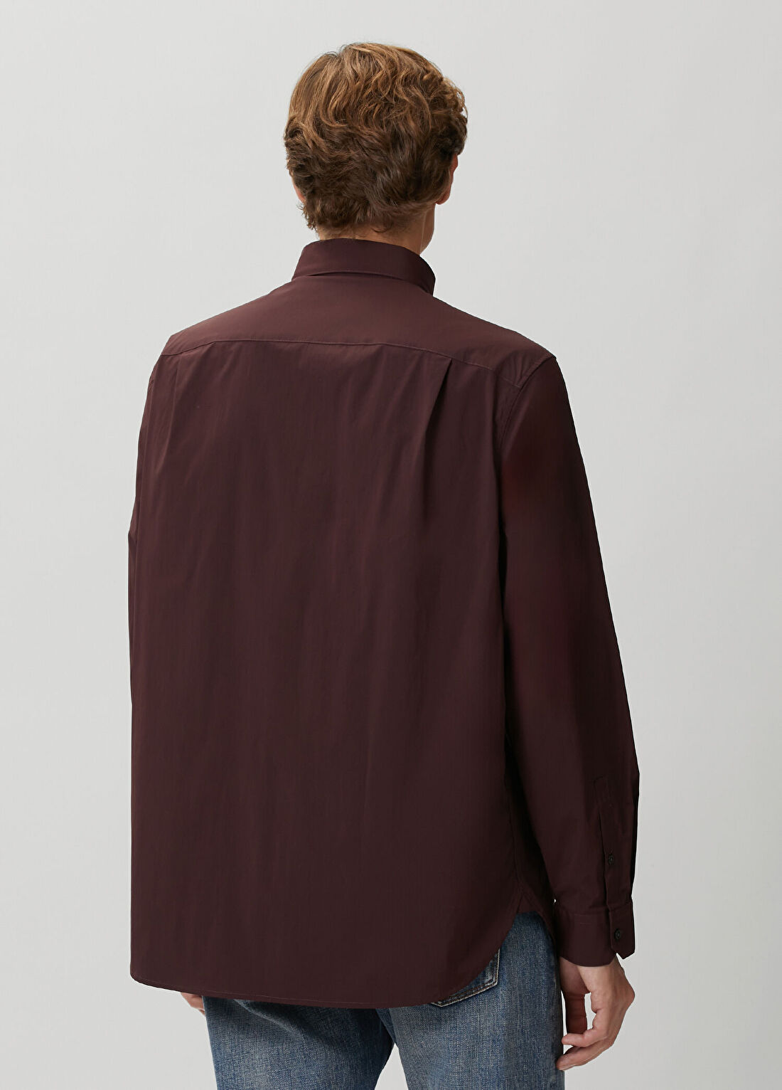 Emporio Armani Bordo Gömlek görsel 4