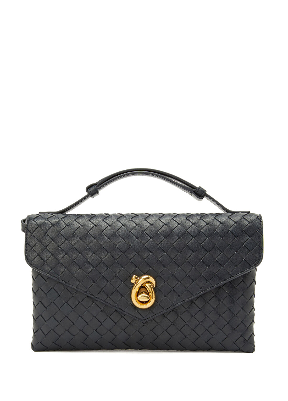 Bottega Veneta Knot Lacivert Kadın Deri Çanta